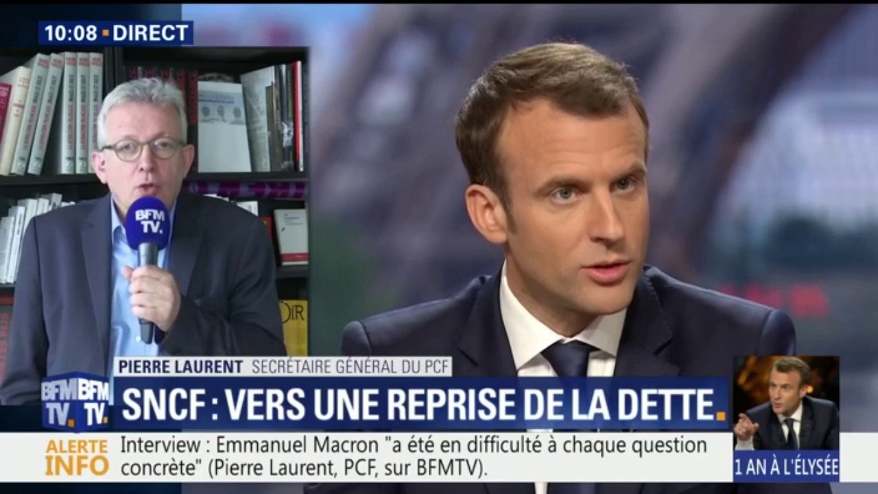 Emmanuel Macron dans "l’arrogance" pour Pierre Laurent (PCF) face à la colère des cheminots