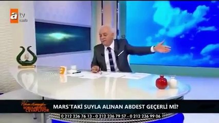 Nihat Hatiopoğlu&#39;na sordular: Mars&#39;taki suyla abdest alınır mı!