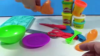 Unboxing Play Doh Shape and Slice Kitchen Creations Fruit and Salad Bowl