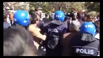 Polisten ülkücü öğrencilere: Erkek mi oluyorsunuz polisin arkasında?