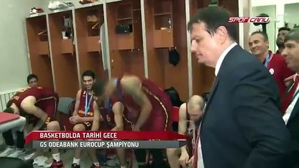 Ergin Ataman&#39;ın soyunma odasındaki tarihi zafer konuşması