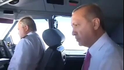 Erdoğan, pilotlar gününü kokpitten İngilizce olarak kutladı
