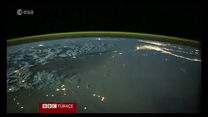 Fırtına ve şimşeklerin uzaydan nasıl görünüyor?