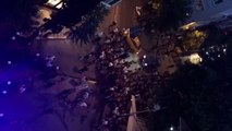 Cihangir'de plakçı baskını protestosu