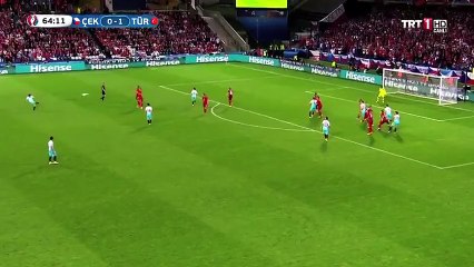 Türkiye - Çek Cumhuriyeti maçında Ozan Tufan&#39;dan 2-0&#39;lık galibiyeti getiren gol