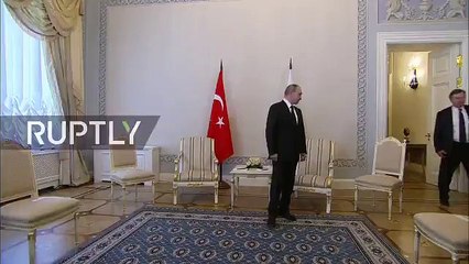 Erdoğan ve Putin arasında 9 ay sonra gelen ilk tokalaşma