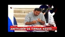 Sosyal medya Anıtkabir'de tırnak kesen adamı konuşuyor