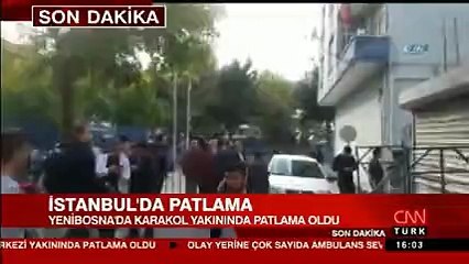 Yenibosna&#39;daki 75. Yıl Polis Merkezi yakınlarında patlama sonrası görüntüler