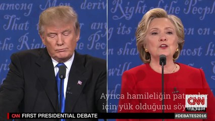 Clinton-Trump düellosundan: Bu adam kadınlara domuz ve köpek diyen biri!
