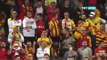 Göztepe-Eskişehirspor maçında çıkan olaylar