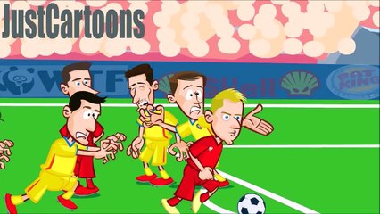 Olaylı Romanya-Polonya maçı çizgi film oldu