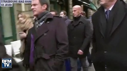 Fransız solunun cumhurbaşkanı adayı olan Manuel Valls'a, 'unlu protesto'