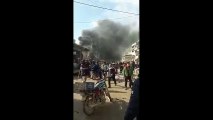 Azez'deki bombalı araç saldırısı sonrası ilk görüntüler