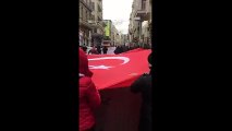 İstiklâl'de 'Başkanlığa hayır' yürüyüşü