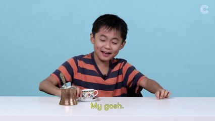 Amerikalı çocuklar Türk kahvesi içmeyi denerse...