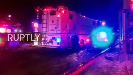 Kanada'da 6 kişinin hayatını kaybettiği cami saldırısından olay yeri görüntüleri