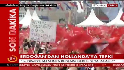 Erdoğan&#39;dan Hollanda&#39;ya: Bakalım bundan sonra sizin uçaklarınız Türkiye&#39;ye nasıl gelecek?