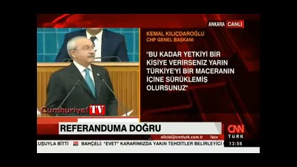 Kılıçdaroğlu &#39;hayır&#39;ları sıraladı: Hiç kimsenin can güvenliği kalmayacaktır!
