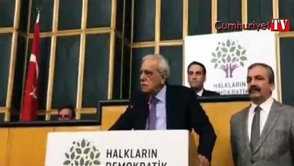 Tahliye edilen Ahmet Türk HDP grubunda konuştu