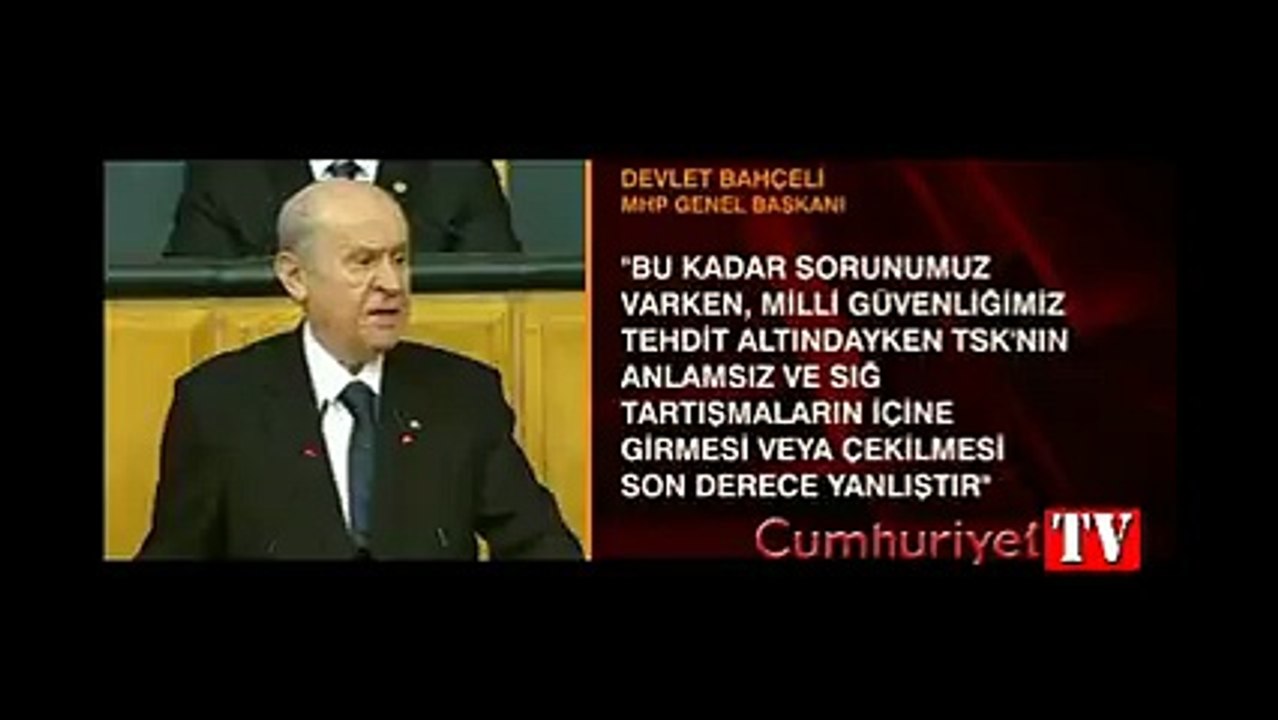 Bahçeli'den 'Karargâh rahatsız' açıklaması: TSK'nın sığ tartışmalara çekilmesi son derece yanlış