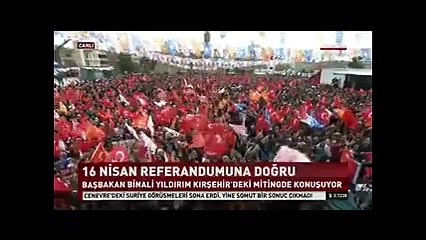 Başbakan Yıldırım kürsüde şarkı söyledi