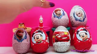 Disney FROZEN Surprise Eggs Kinder Mickey Mouse Elsa Anna Cars Planes Toys Collector