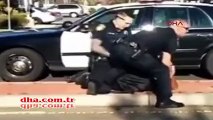 ABD'de siyah gence coplu polis dayağı kamerada!