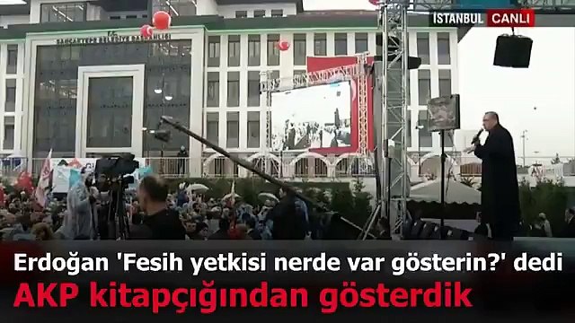 Hayır TV: Erdoğan'ın İstifa ederim dediği fesih yetkisi AKP'nin referandum kitapçığında