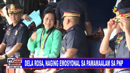 #PTVNEWS: Dela Rosa, naging emosyonal sa pamahalaan sa PNP