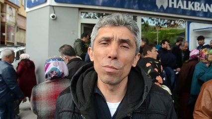 TOKİ'den ev alabilmek için banka önünde sabahladılar - KÜTAHYA