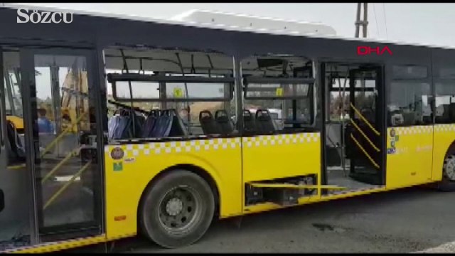 Harifyat kamyonu İETT otobüsüne çarptı 6 yaralı