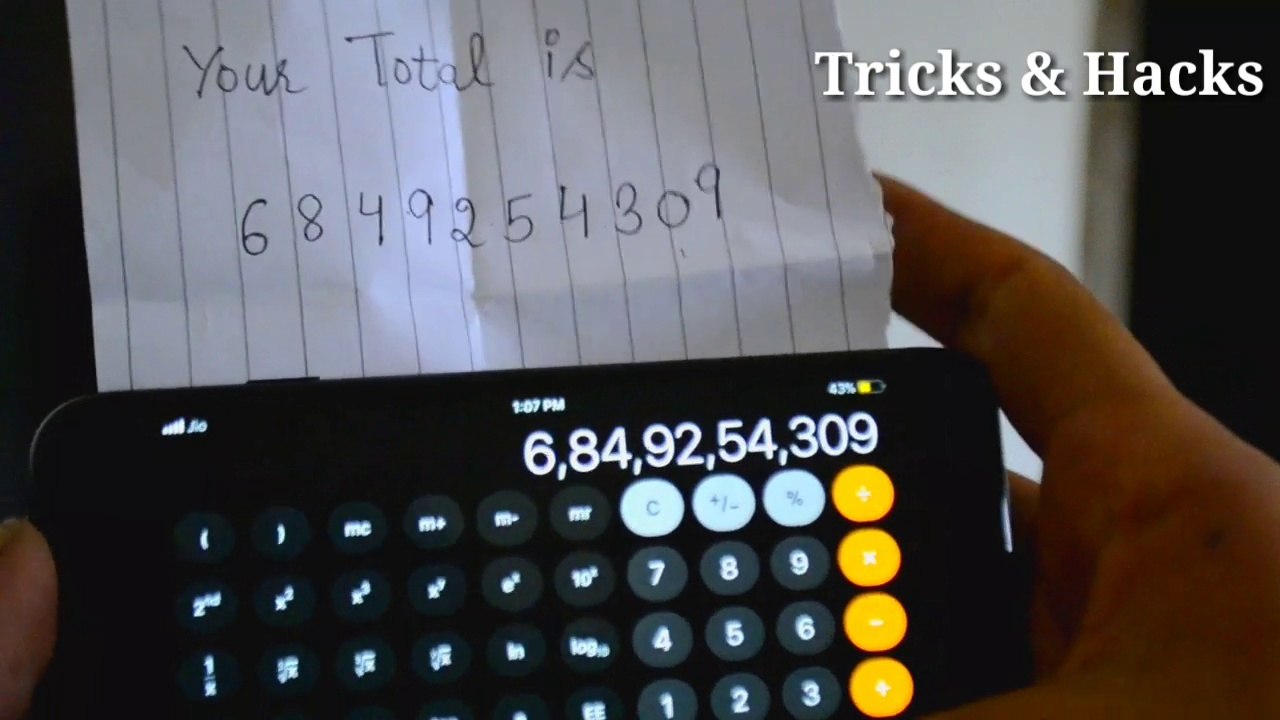 Amazing Magic Trick to Impress your friends woth Calaculator // Magic tricks revealed