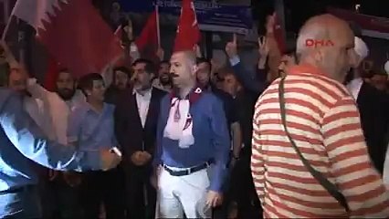 İstanbul'da Katar'a destek eylemi