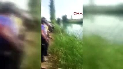 Kanala düştü, kayboldu!