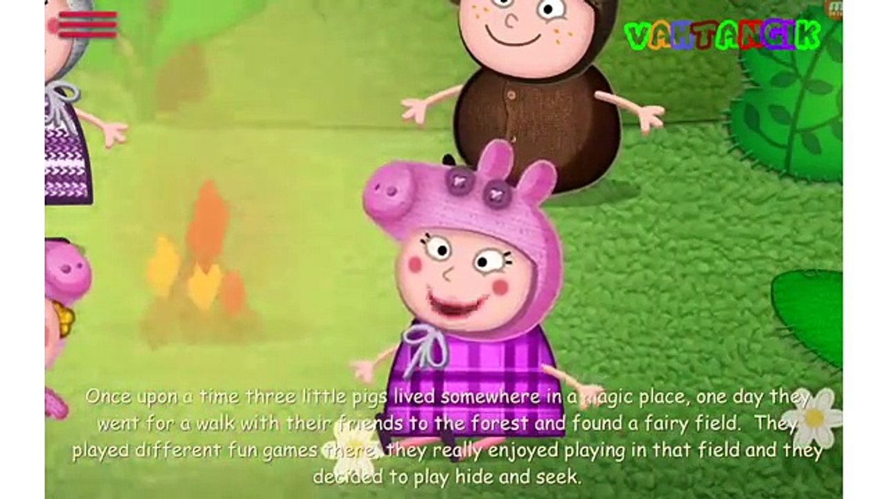 Apps per bambini. Bambini giocano a nascondersi, costruiscono case. Gioco per bambini