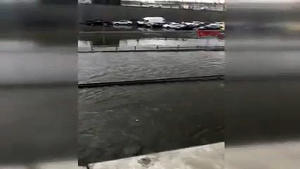 Avrasya Tüneli girişine su bastı
