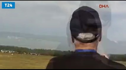 Moskova yakınlarında gösteri uçağı düştü!