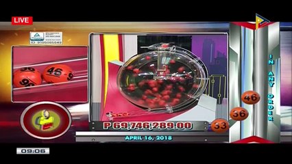 PCSO 9 PM Lotto Draw, April 16, 2018
