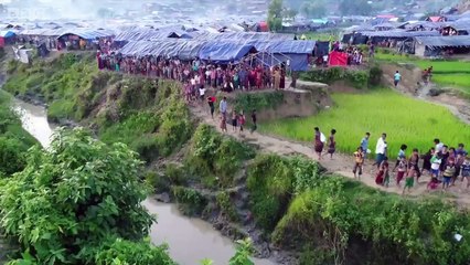 Müslümanların kaldığı Roikhong kampı