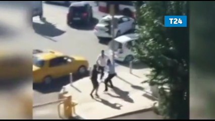 Halk otobüsü şoförü tartıştığı sürücüyü yumrukladı!