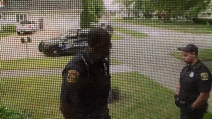 Police does not have any power in this country - Romulus clowns at my front door.  I don't answer questions.