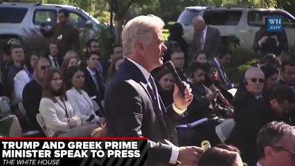 Muhabir "Çipras, başkanlığınızı bela olarak nitelendirmişti" dedi, Trump "Keşke daha önce öğrenseydim" diye espri yaptı