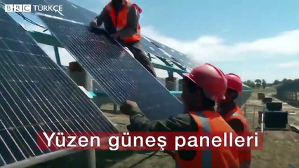 Dünyanın en büyük yüzen güneş panelleri