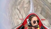 Türkiye'nin ilk sivil kadın akrobasi pilotu Semin Öztürk...