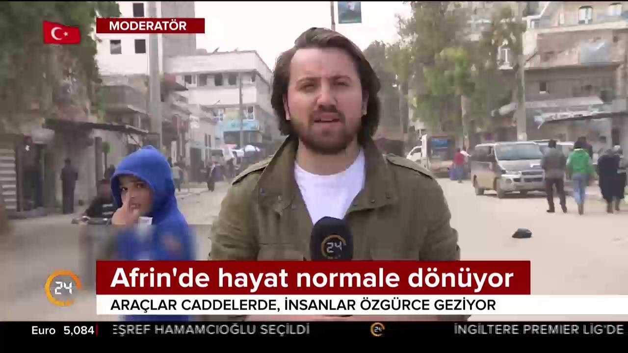 Afrin'de hayat normale dönüyor