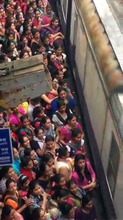 Indian Local Train Women Dabba -Working Women Faces While Travelling In Local Train  Mumbai India