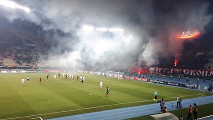 Vardar - Rosenborg maçında davetsiz misafir sahaya girdi...