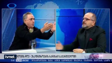 Canlı yayında kavga çıktı