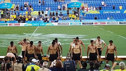Le haka de Nouvelle-Zélande après la médaille d'or