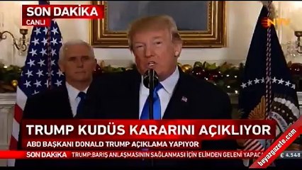ABD Başkanı Trump&#39;tan Kudüs kararı